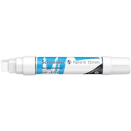 Akril marker, 15 mm, SCHNEIDER Paint-It 330, fehér