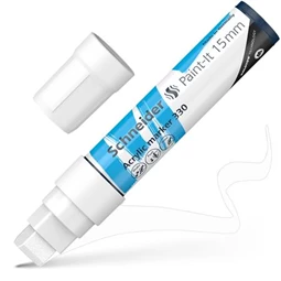 Akril marker, 15 mm, SCHNEIDER Paint-It 330, fehér