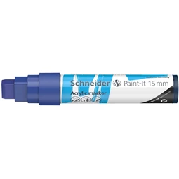 Akril marker, 15 mm, SCHNEIDER Paint-It 330, kék