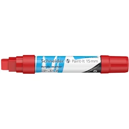 Akril marker, 15 mm, SCHNEIDER Paint-It 330, piros