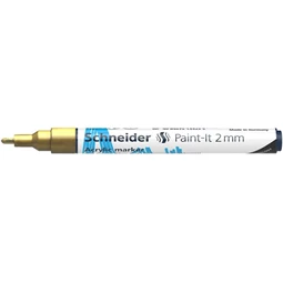 Akril marker, 2 mm, SCHNEIDER Paint-It 310, arany