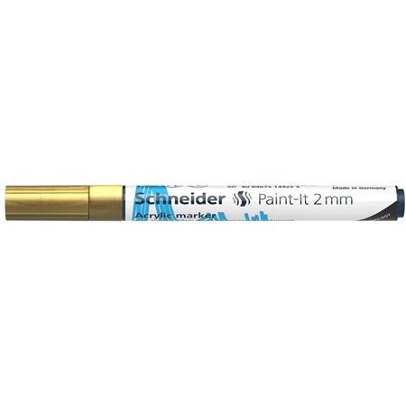 Akril marker, 2 mm, SCHNEIDER Paint-It 310, arany