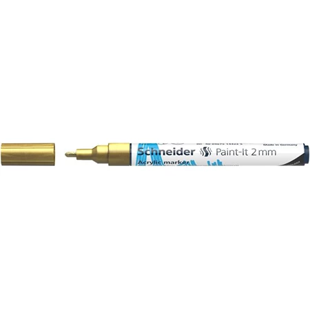 Akril marker, 2 mm, SCHNEIDER Paint-It 310, arany