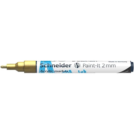 Akril marker, 2 mm, SCHNEIDER Paint-It 310, arany