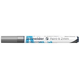 Akril marker, 2 mm, SCHNEIDER Paint-It 310, ezüst