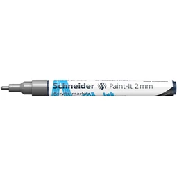 Akril marker, 2 mm, SCHNEIDER Paint-It 310, ezüst