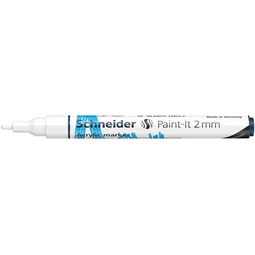 Akril marker, 2 mm, SCHNEIDER Paint-It 310, fehér