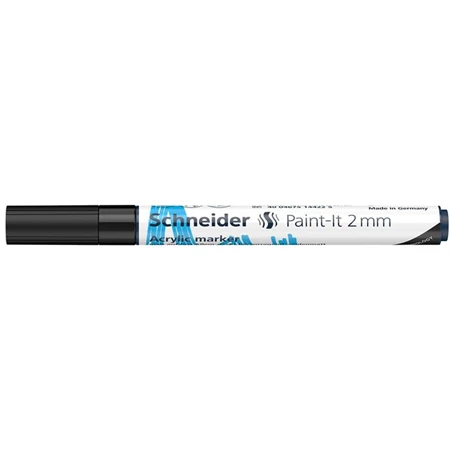 Akril marker, 2 mm, SCHNEIDER Paint-It 310 , fekete