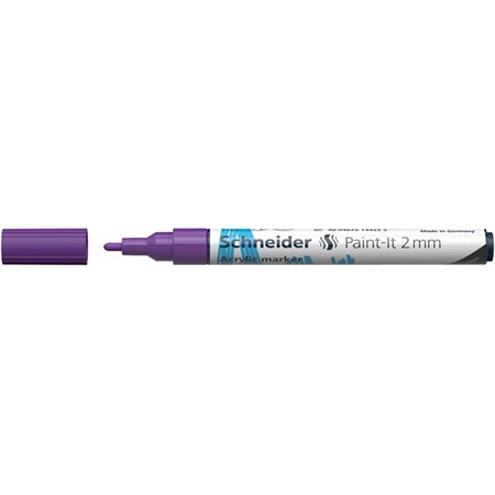 Akril marker, 2 mm, SCHNEIDER Paint-It 310, lila