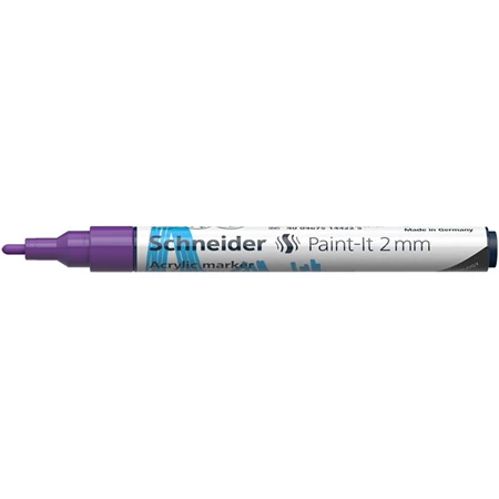 Akril marker, 2 mm, SCHNEIDER Paint-It 310, lila