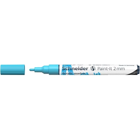 Akril marker, 2 mm, SCHNEIDER Paint-It 310 pasztellkék