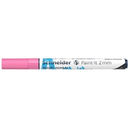 Akril marker, 2 mm, SCHNEIDER Paint-It 310, pasztellrózsaszín