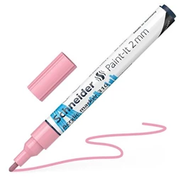 Akril marker, 2 mm, SCHNEIDER Paint-It 310, pasztellrózsaszín