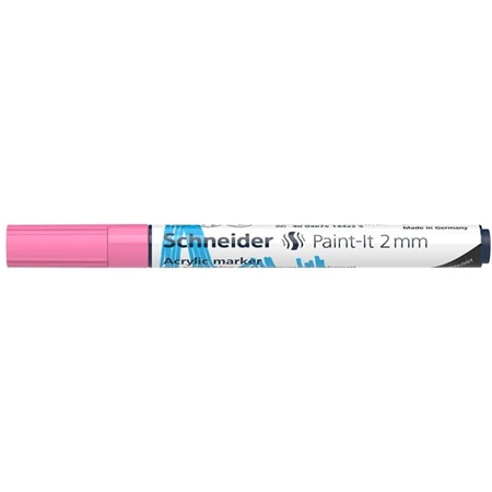 Akril marker, 2 mm, SCHNEIDER Paint-It 310, pasztellrózsaszín