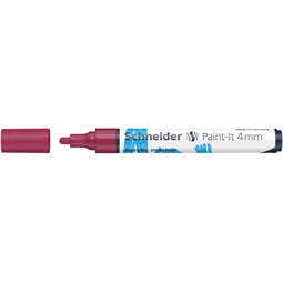 Akril marker, 4 mm, SCHNEIDER Paint-It 320, bordó