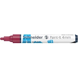 Akril marker, 4 mm, SCHNEIDER Paint-It 320, bordó