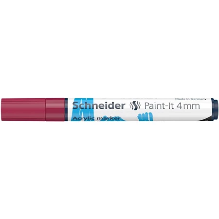 Akril marker, 4 mm, SCHNEIDER Paint-It 320, bordó