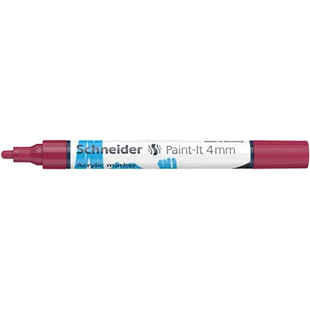 Akril marker, 4 mm, SCHNEIDER Paint-It 320, bordó
