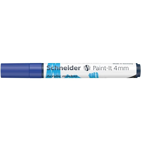 Akril marker, 4 mm, SCHNEIDER Paint-It 320, kék