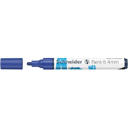 Akril marker, 4 mm, SCHNEIDER Paint-It 320, kék
