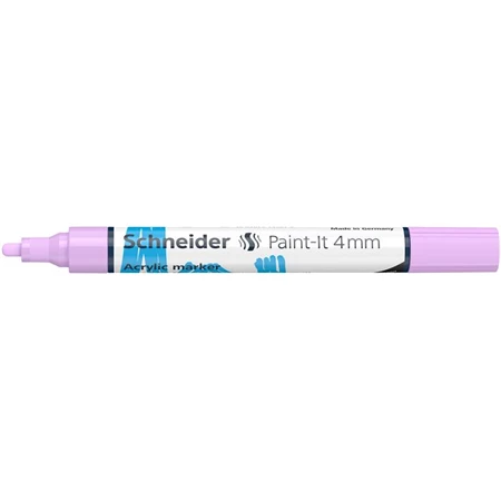 Akril marker, 4 mm, SCHNEIDER "Paint-It 320", pasztell-lila