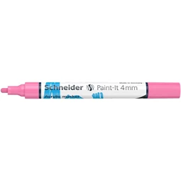 Akril marker, 4 mm, SCHNEIDER "Paint-It 320", pasztellrózsaszín