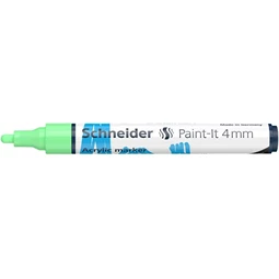 Akril marker, 4 mm, SCHNEIDER Paint-It 320, pasztellzöld