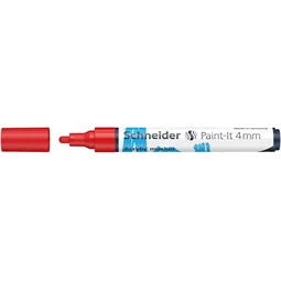 Akril marker, 4 mm, SCHNEIDER "Paint-It 320", piros