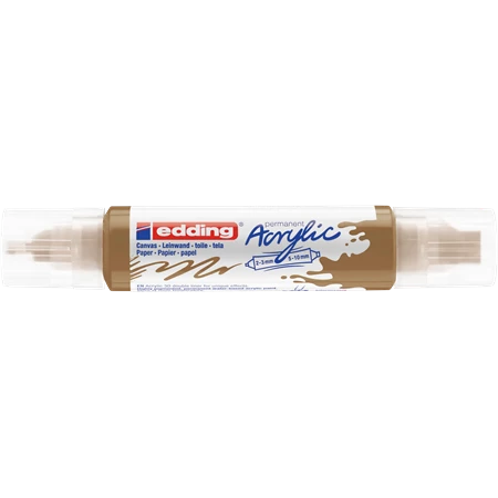 Akril marker EDDING 5400 Double liner 3D 2-3/5-10mm gazdag arany