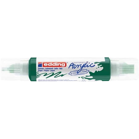 Akril marker EDDING 5400 Double liner 3D 2-3/5-10mm moha zöld