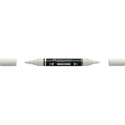 Akril marker Faber-Castell Multimark 101 kétvégű 1-1,2/2-3mm fehér