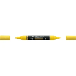 Akril marker Faber-Castell Multimark 108 kétvégű 1-1,2/2-3mm sárga