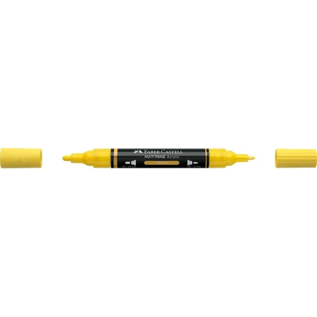 Akril marker Faber-Castell Multimark 108 kétvégű 1-1,2/2-3mm sárga