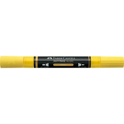 Akril marker Faber-Castell Multimark 108 kétvégű 1-1,2/2-3mm sárga