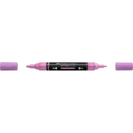 Akril marker FABER Multimark 119 kétvégű 1-1,2/2-3mm világos magenta