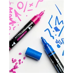 Akril marker FABER Multimark 120 kétvégű 1-1,2/2-3mm kék