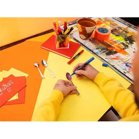 Akril marker FABER Multimark 120 kétvégű 1-1,2/2-3mm kék