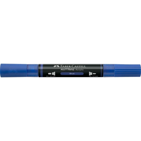 Akril marker FABER Multimark 120 kétvégű 1-1,2/2-3mm kék