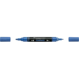 Akril marker Faber-Castell Multimark 140 kétvégű 1-1,2/2-3mm világoskék
