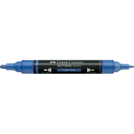 Akril marker Faber-Castell Multimark 140 kétvégű 1-1,2/2-3mm világoskék