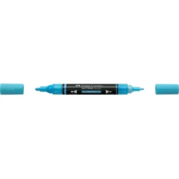 Akril marker Faber-Castell Multimark 148 kétvégű 1-1,2/2-3mm jégkék