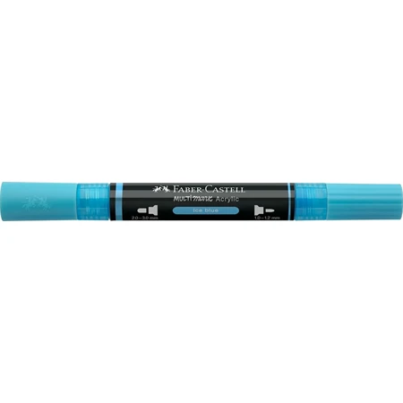 Akril marker Faber-Castell Multimark 148 kétvégű 1-1,2/2-3mm jégkék