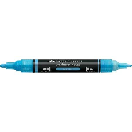 Akril marker Faber-Castell Multimark 148 kétvégű 1-1,2/2-3mm jégkék