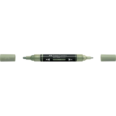 Akril marker Faber-Castell Multimark 172 kétvégű 1-1,2/2-3mm zsálya zöld