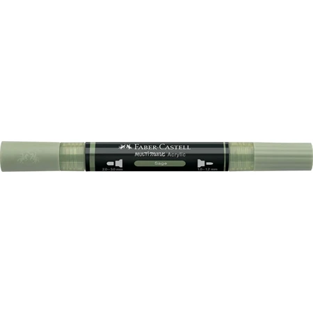 Akril marker Faber-Castell Multimark 172 kétvégű 1-1,2/2-3mm zsálya zöld