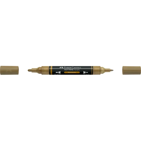 Akril marker Faber-Castell Multimark 178 kétvégű 1-1,2/2-3mm kávébarna