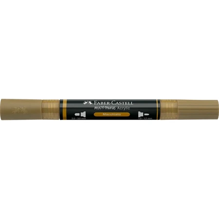 Akril marker Faber-Castell Multimark 178 kétvégű 1-1,2/2-3mm kávébarna