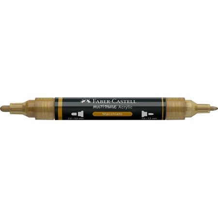 Akril marker Faber-Castell Multimark 178 kétvégű 1-1,2/2-3mm kávébarna