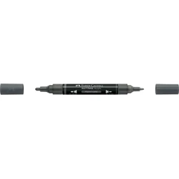 Akril marker Faber-Castell Multimark 181 kétvégű 1-1,2/2-3mm payne szürke