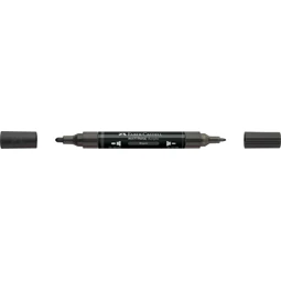 Akril marker Faber-Castell Multimark 199 kétvégű 1-1,2/2-3mm fekete